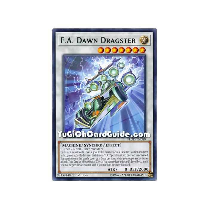 F.A. Dawn Dragster (Rare) – Flames of Destruction | Carta YUGIOH en México