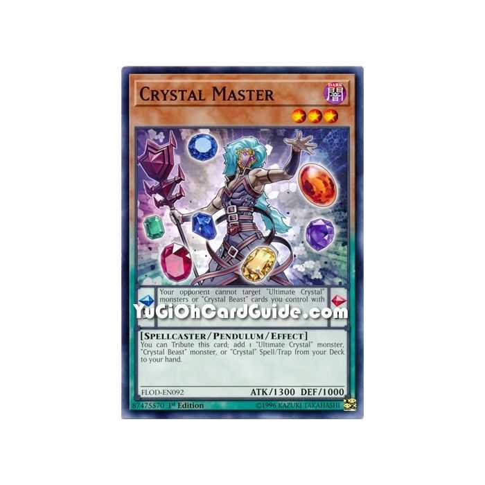 Crystal Master (Common) – Flames of Destruction | Carta YUGIOH en México