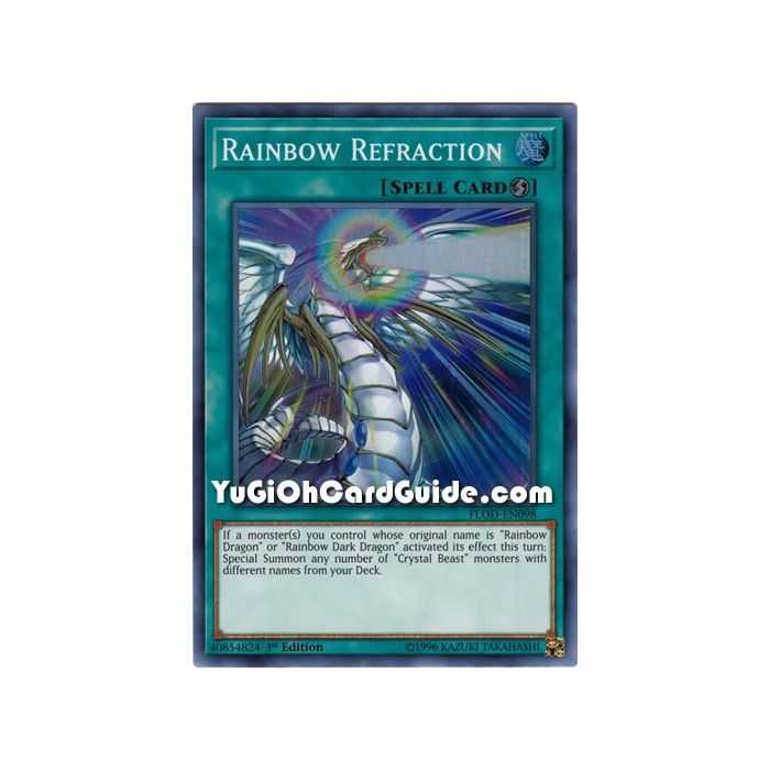 Rainbow Refraction (Super Rare) – Flames of Destruction | Carta YUGIOH en México