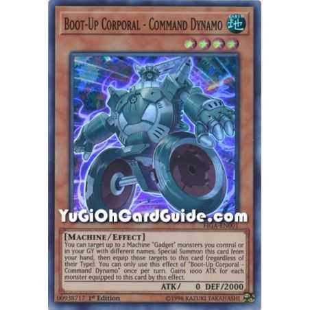 Boot-Up Corporal - Command Dynamo (Super Rare) – Fists of the Gadgets | Carta YUGIOH en México