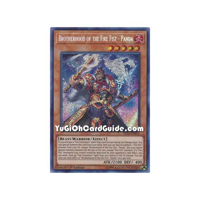 Brotherhood of the Fire Fist - Panda (Secret Rare) – Fists of the Gadgets | Carta YUGIOH en México