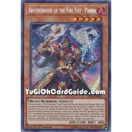 Brotherhood of the Fire Fist - Panda (Secret Rare) – Fists of the Gadgets | Carta YUGIOH en México