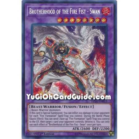 Brotherhood of the Fire Fist - Swan (Secret Rare) – Fists of the Gadgets | Carta YUGIOH en México