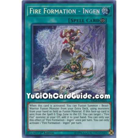 Fire Formation - Ingen (Secret Rare) – Fists of the Gadgets | Carta YUGIOH en México