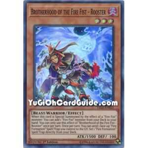 Brotherhood of the Fire Fist - Rooster (Super Rare) – Fists of the Gadgets | Carta YUGIOH en México