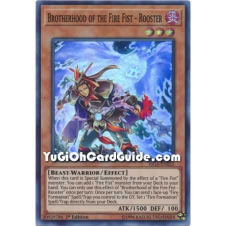Brotherhood of the Fire Fist - Rooster (Super Rare) – Fists of the Gadgets | Carta YUGIOH en México
