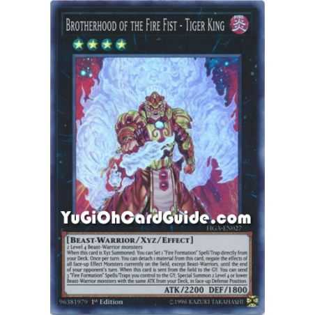 Brotherhood of the Fire Fist - Tiger King (Super Rare) – Fists of the Gadgets | Carta YUGIOH en México