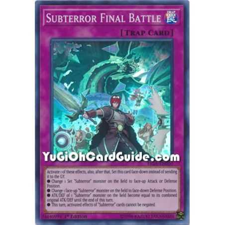 Subterror Final Battle (Super Rare) – Fists of the Gadgets | Carta YUGIOH en México