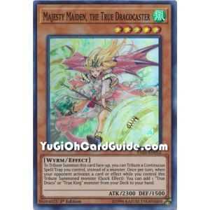 Majesty Maiden, the True Dracocaster (Super Rare) – Fists of the Gadgets | Carta YUGIOH en México