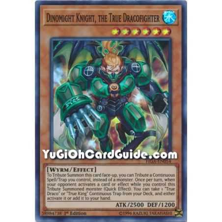 Dinomight Knight, the True Dracofighter (Super Rare) – Fists of the Gadgets | Carta YUGIOH en México