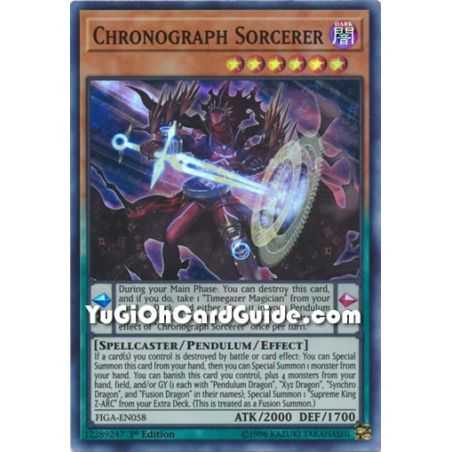 Chronograph Sorcerer (Super Rare) – Fists of the Gadgets | Carta YUGIOH en México