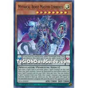 Mythical Beast Master Cerberus (Super Rare) – Fists of the Gadgets | Carta YUGIOH en México