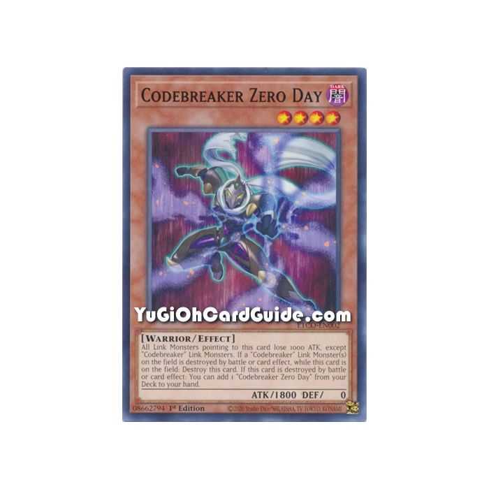Codebreaker Zero Day (Common) – Eternity Code | Carta YUGIOH en México