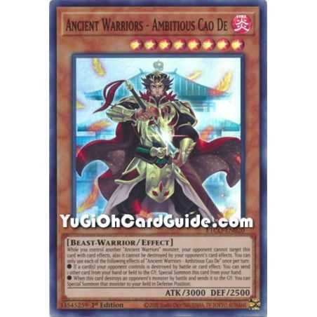 Ancient Warriors - Ambitious Cao De (Super Rare) – Eternity Code | Carta YUGIOH en México