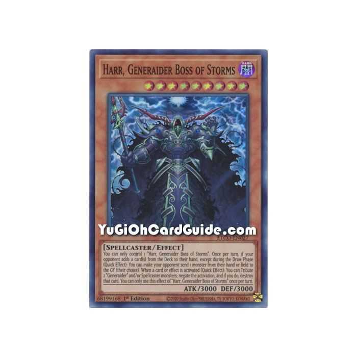 Harr, Generaider Boss of Storms (Super Rare) – Eternity Code | Carta YUGIOH en México