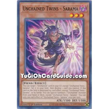 Unchained Twins - Sarama (Common) – Eternity Code | Carta YUGIOH en México