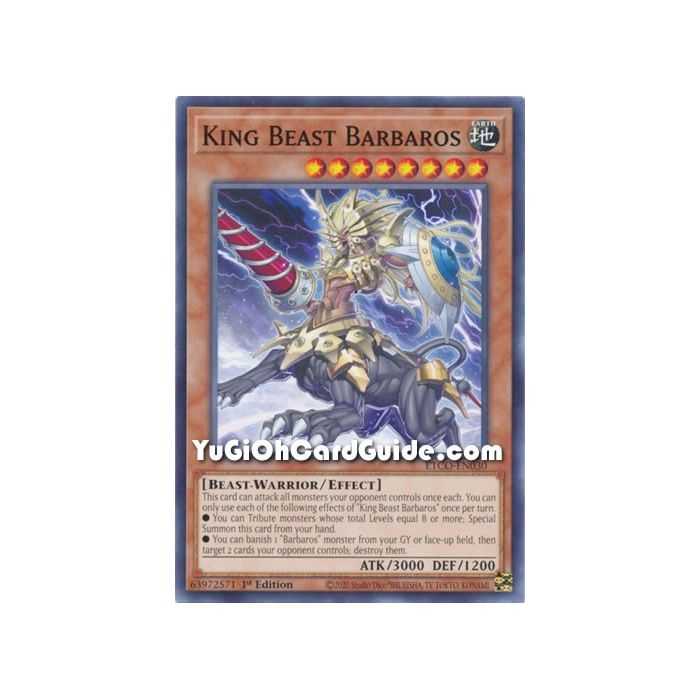 King Beast Barbaros (Common) – Eternity Code | Carta YUGIOH en México