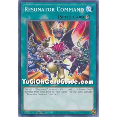 Resonator Command (Common) – Eternity Code | Carta YUGIOH en México