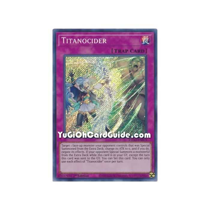 Titanocider (Secret Rare) – Eternity Code | Carta YUGIOH en México