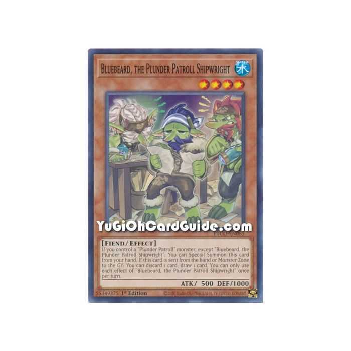 Bluebeard, the Plunder Patroll Shipwright (Common) – Eternity Code | Carta YUGIOH en México