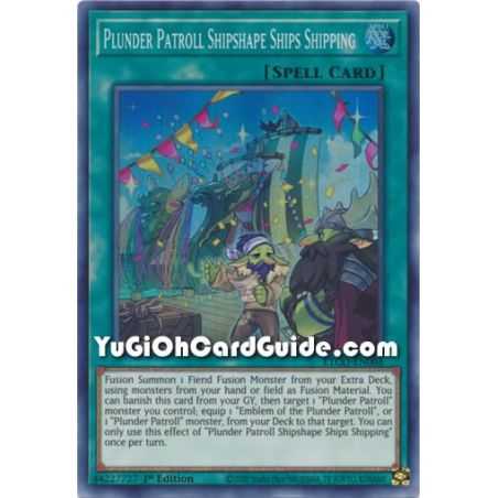 Plunder Patroll Shipshape Ships Shipping (Super Rare) – Eternity Code | Carta YUGIOH en México