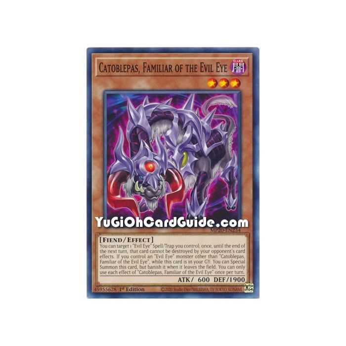 Catoblepas, Familiar of the Evil Eye (Common) – 2020 Tin of Lost Memories | Carta YUGIOH en México