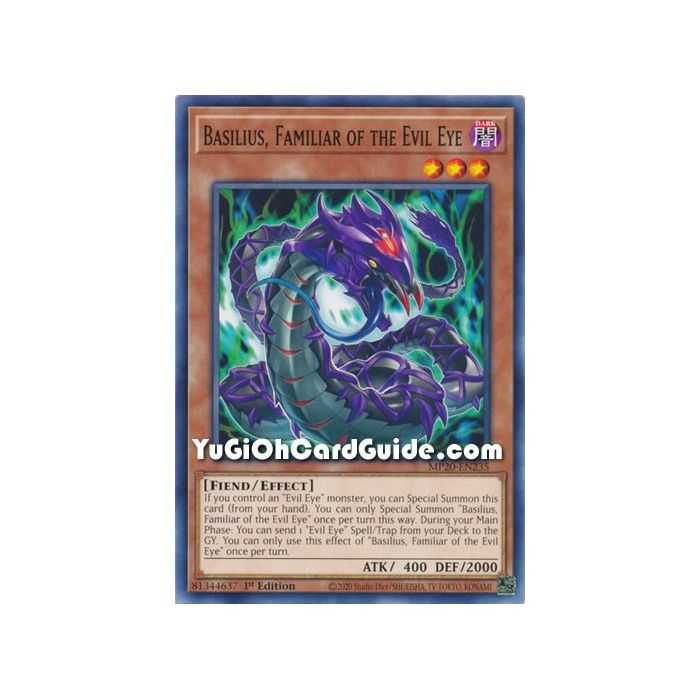 Basilius, Familiar of the Evil Eye (Common) – 2020 Tin of Lost Memories | Carta YUGIOH en México
