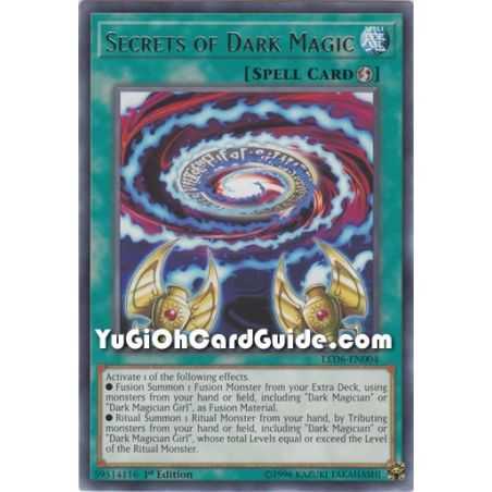 Secrets of Dark Magic (Rare) – Legendary Duelists: Magical Hero | Carta YUGIOH en México