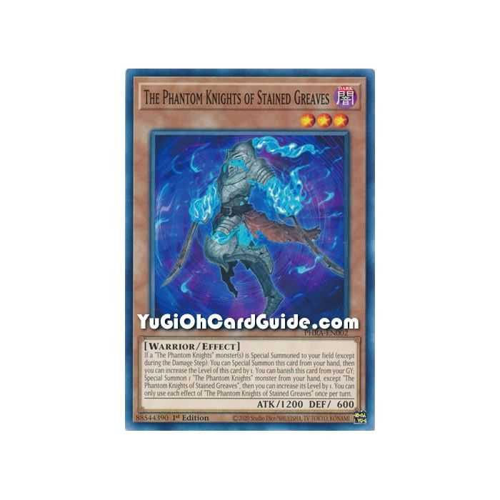 The Phantom Knights of Stained Greaves (Common) – Phantom Rage | Carta YUGIOH en México