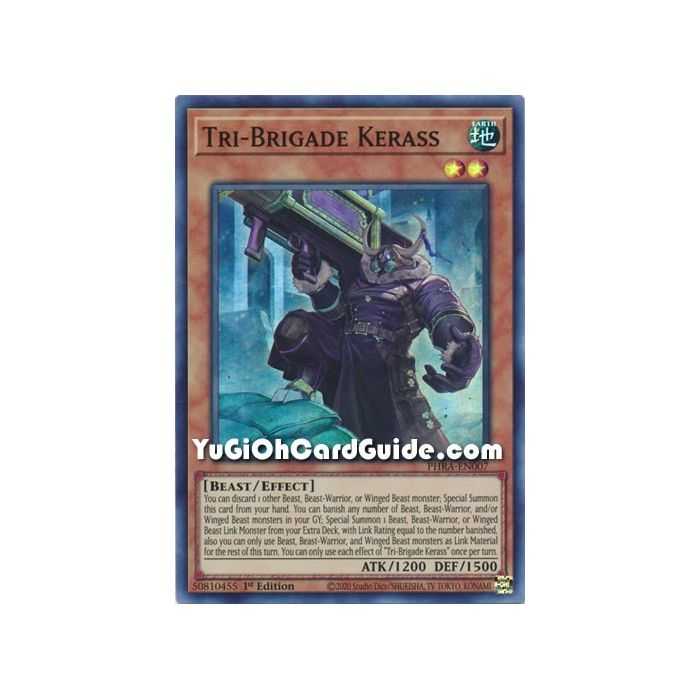 Tri-Brigade Kerass (Super Rare) – Phantom Rage | Carta YUGIOH en México