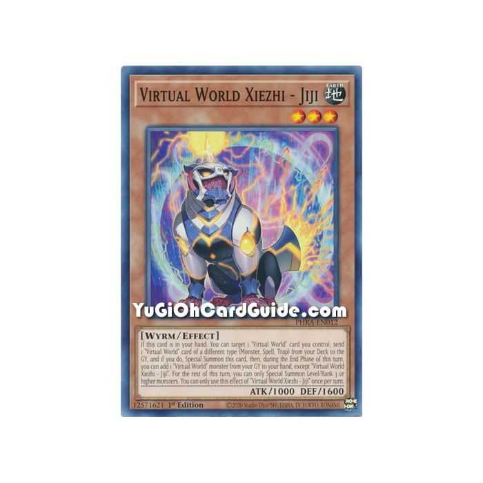 Virtual World Xiezhi - Jiji (Common) – Phantom Rage | Carta YUGIOH en México