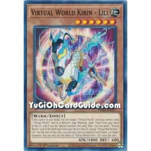 Virtual World Kirin - Lili (Common) – Phantom Rage | Carta YUGIOH en México