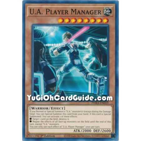 U.A. Player Manager (Common) – Phantom Rage | Carta YUGIOH en México