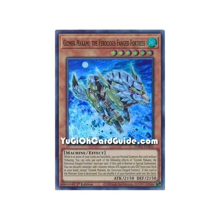 Gizmek Makami, the Ferocious Fanged Fortress (Super Rare) – Phantom Rage | Carta YUGIOH en México