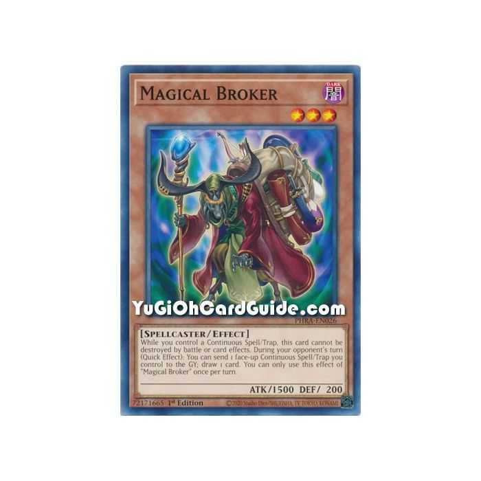 Magical Broker (Common) – Phantom Rage | Carta YUGIOH en México