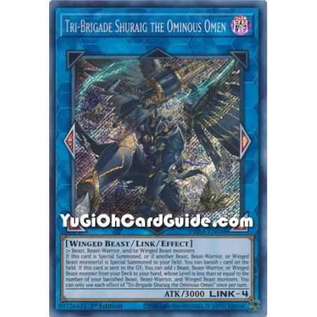 Tri-Brigade Shuraig the Ominous Omen (Secret Rare) – Phantom Rage | Carta YUGIOH en México