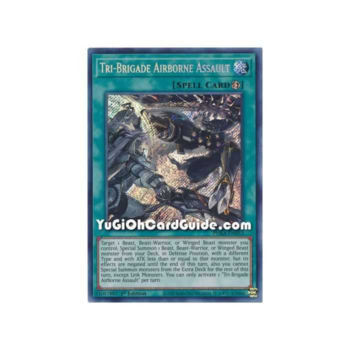 Tri-Brigade Airborne Assault (Secret Rare) – Phantom Rage | Carta YUGIOH en México