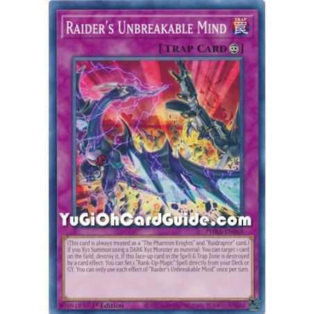 Raider's Unbreakable Mind (Common) – Phantom Rage | Carta YUGIOH en México
