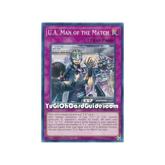 U.A. Man of the Match (Common) – Phantom Rage | Carta YUGIOH en México
