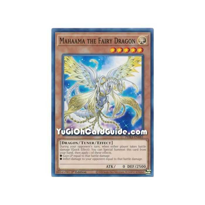Mahaama the Fairy Dragon (Common) – Phantom Rage | Carta YUGIOH en México
