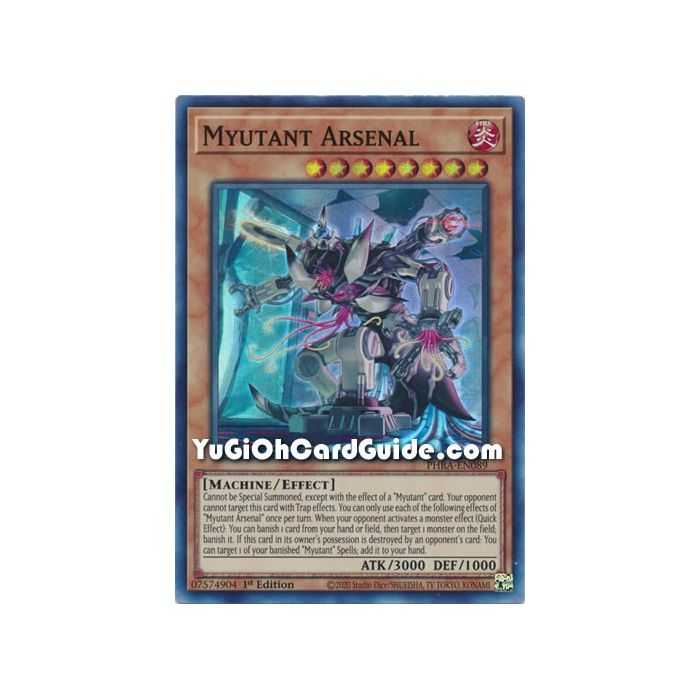 Myutant Arsenal (Super Rare) – Phantom Rage | Carta YUGIOH en México