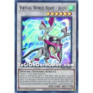 Virtual World Beast - Jiujiu (Super Rare) – Phantom Rage | Carta YUGIOH en México