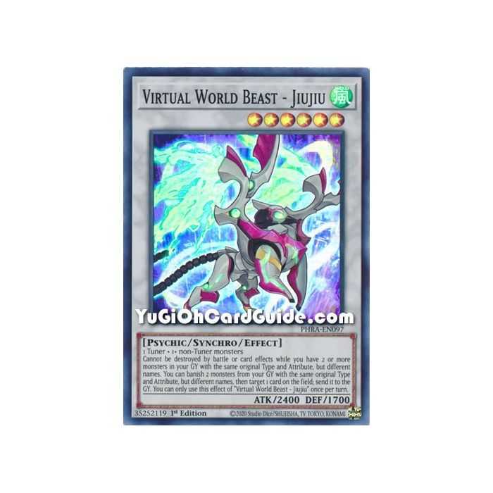 Virtual World Beast - Jiujiu (Super Rare) – Phantom Rage | Carta YUGIOH en México