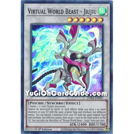 Virtual World Beast - Jiujiu (Super Rare) – Phantom Rage | Carta YUGIOH en México