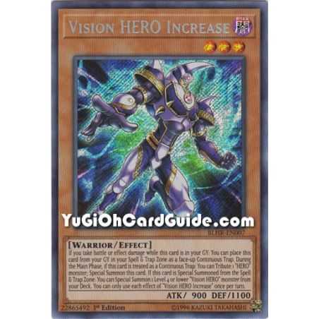 Vision HERO Increase (Secret Rare) – Battles of Legend: Hero's Revenge | Carta YUGIOH en México