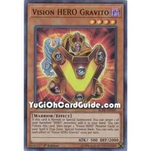 Vision HERO Gravito (Ultra Rare) – Battles of Legend: Hero's Revenge | Carta YUGIOH en México