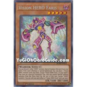Vision HERO Faris (Secret Rare) – Battles of Legend: Hero's Revenge | Carta YUGIOH en México
