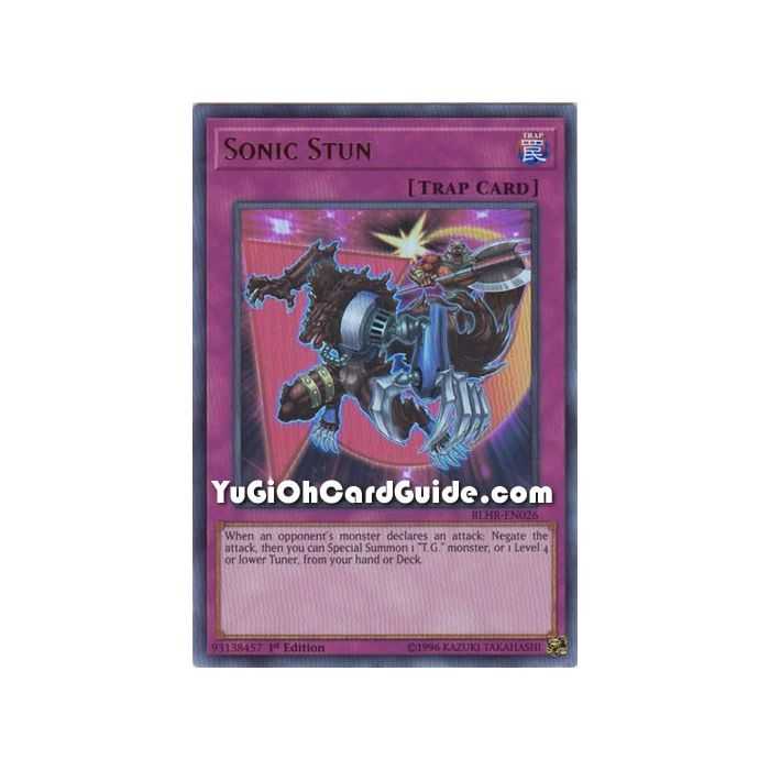 Sonic Stun (Ultra Rare) – Battles of Legend: Hero's Revenge | Carta YUGIOH en México