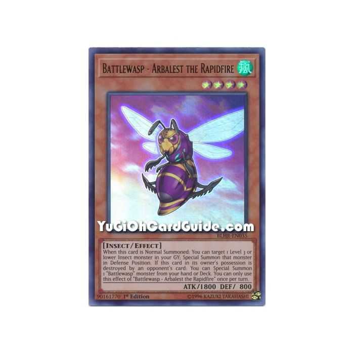 Battlewasp - Arbalest the Rapidfire (Ultra Rare) – Battles of Legend: Hero's Revenge | Carta YUGIOH en México