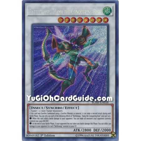 Battlewasp - Hama the Conquering Bow (Secret Rare) – Battles of Legend: Hero's Revenge | Carta YUGIOH en México